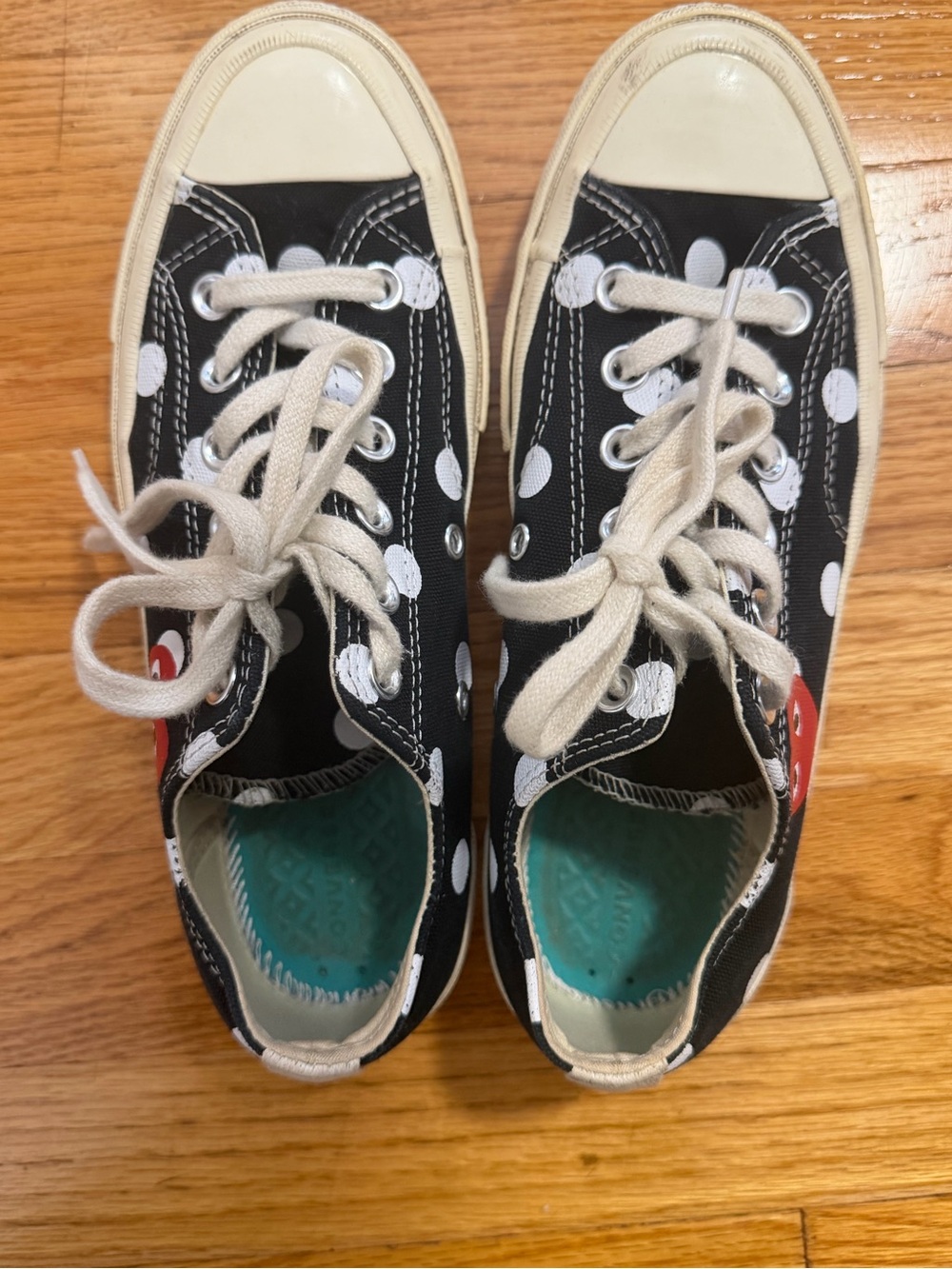Comme des Garcon Converse Polka Dot size 5 mens 7 womens